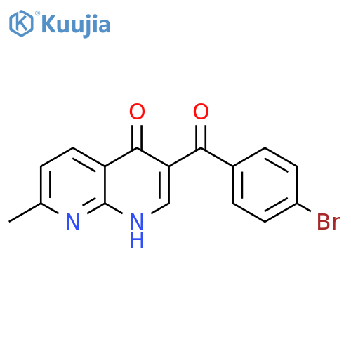 3-(4-bromobenzoyl)-7-methyl-1,4-dihydro-1,8-naphthyridin-4-one structure