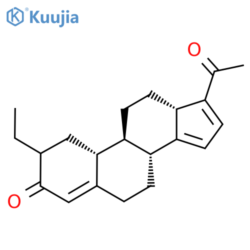 (13S)-Ethyl-18,19-dinorpregna-4,14,16-triene-3,20-dione structure