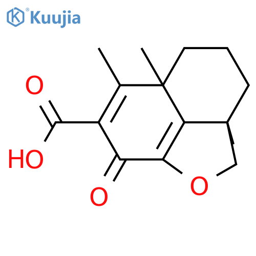 6,13-Epoxy-7-oxo-5,8-drimadien-12-oic acid structure