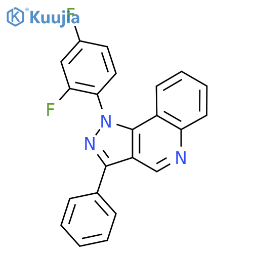 1-(2,4-difluorophenyl)-3-phenyl-1H-pyrazolo4,3-cquinoline structure