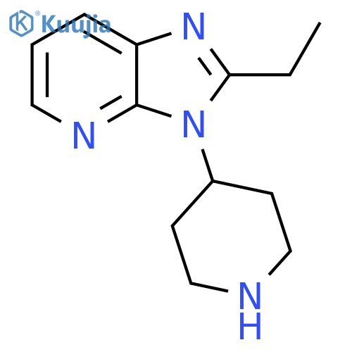 2-ethyl-3-(piperidin-4-yl)-3H-imidazo4,5-bpyridine structure