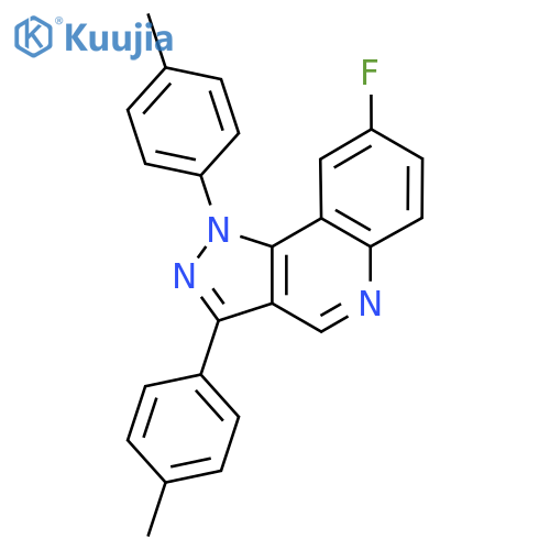 8-fluoro-1,3-bis(4-methylphenyl)-1H-pyrazolo4,3-cquinoline structure