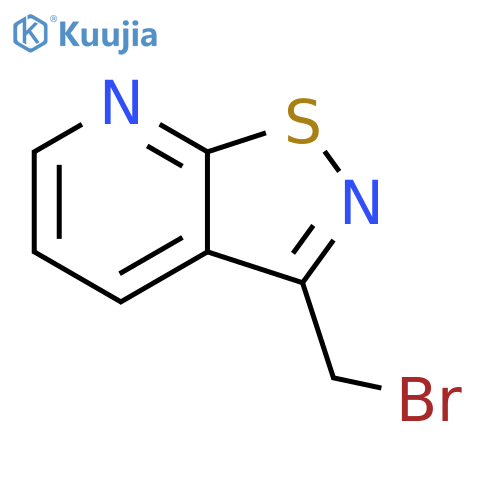 3-(bromomethyl)-1,2thiazolo5,4-bpyridine structure