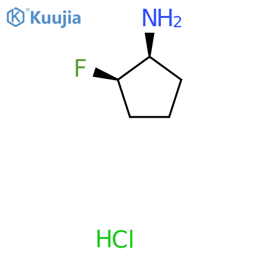 (1S,2R)-2-Fluorocyclopentan-1-amine hydrochloride structure