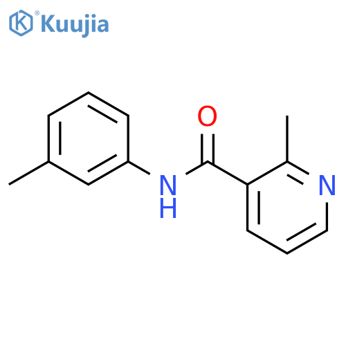 2-methyl-N-(3-methylphenyl)pyridine-3-carboxamide structure
