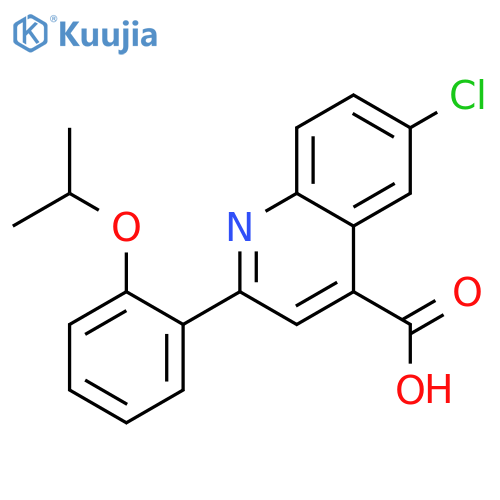 6-Chloro-2-(2-isopropoxyphenyl)quinoline-4-carboxylic acid structure