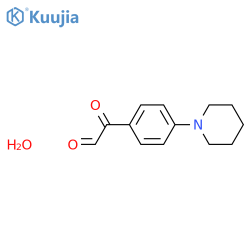 2,2-Dihydroxy-1-(4-(piperidin-1-yl)phenyl)ethanone structure
