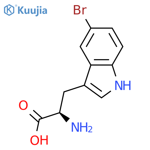5-Bromo-D-tryptophan structure