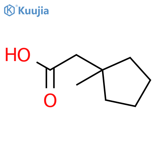 2-(1-methylcyclopentyl)acetic acid structure