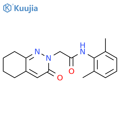 N-(2,6-dimethylphenyl)-2-(3-oxo-2,3,5,6,7,8-hexahydrocinnolin-2-yl)acetamide structure