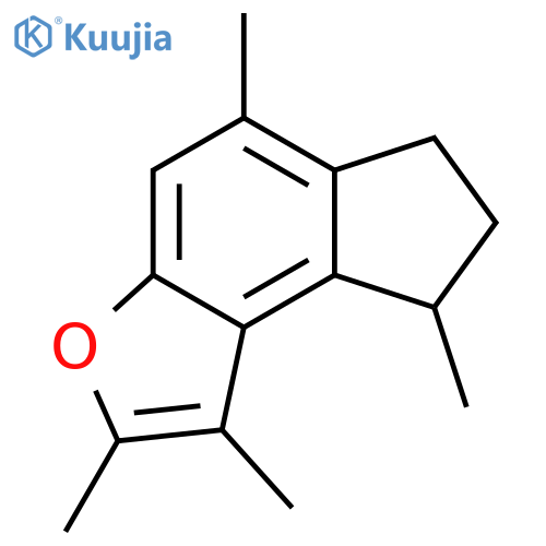 6H-Indeno[5,4-b]furan,7,8-dihydro-1,2,5,8-tetramethyl-, (-)- (9CI) structure