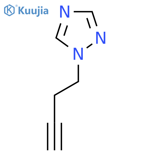 1-(But-3-yn-1-yl)-1H-1,2,4-triazole structure
