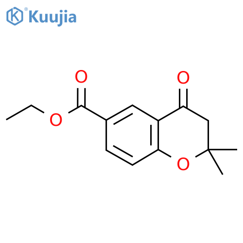 Ethyl 2,2-dimethyl-4-oxochroman-6-carboxylate structure