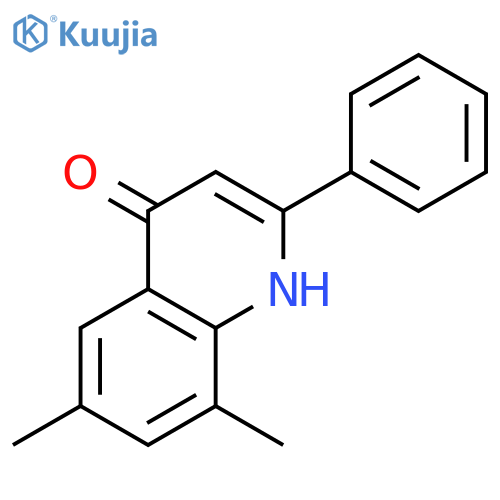 4(1H)-Quinolinone, 6,8-dimethyl-2-phenyl- structure