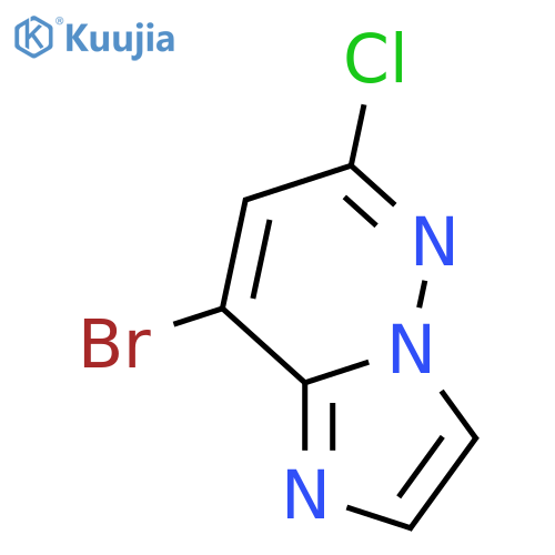 8-Bromo-6-chloroimidazo[1,2-b]pyridazine structure