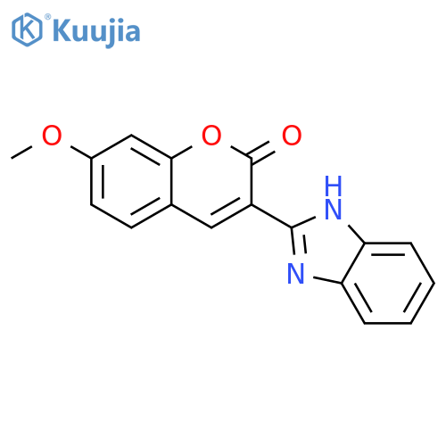 3-(1H-1,3-benzodiazol-2-yl)-7-methoxy-2H-chromen-2-one structure