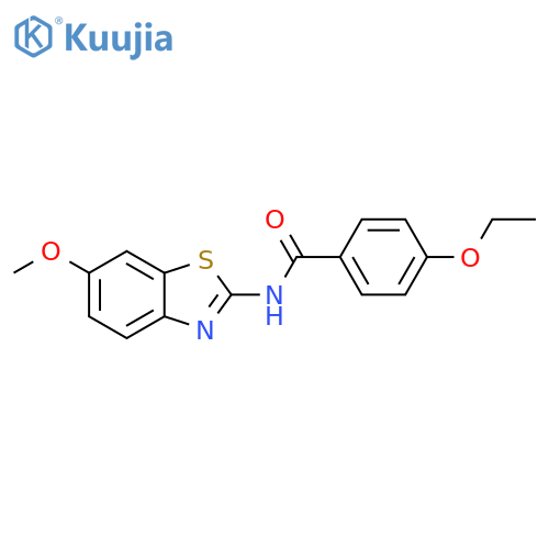 4-ethoxy-N-(6-methoxy-1,3-benzothiazol-2-yl)benzamide structure