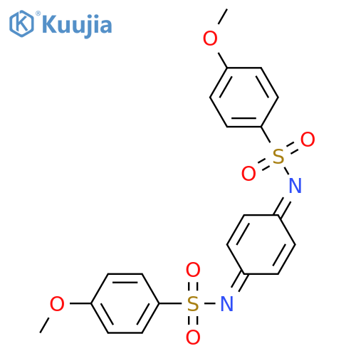 4-methoxy-N-{4-(4-methoxybenzenesulfonyl)iminocyclohexa-2,5-dien-1-ylidene}benzene-1-sulfonamide structure