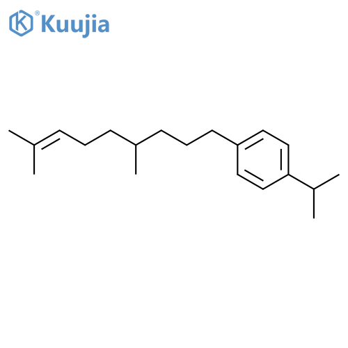 Benzene, 1-(4,8-dimethyl-7-nonenyl)-4-(1-methylethyl)- structure