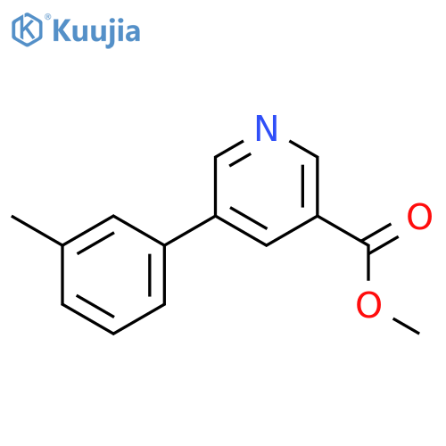 Methyl 5-(m-tolyl)nicotinate structure