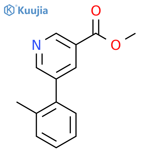 Methyl 5-(o-tolyl)nicotinate structure
