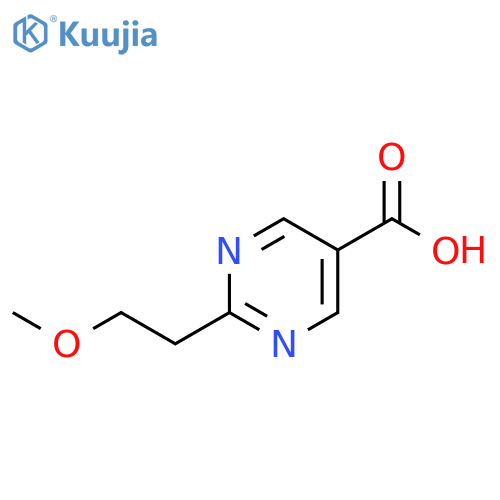 2-(2-Methoxyethyl)pyrimidine-5-carboxylic acid structure