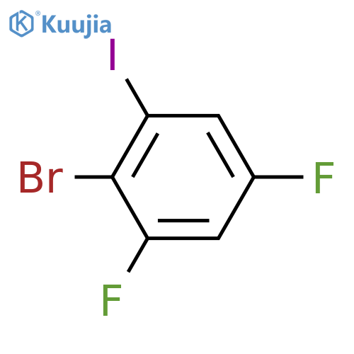 2-Bromo-3,5-difluoroiodobenzene structure