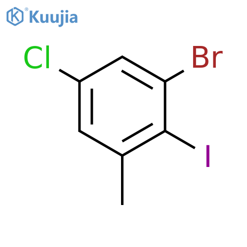 3-BROMO-5-CHLORO-2-IODOTOLUENE structure