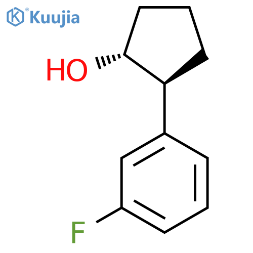 2-(3-fluorophenyl)cyclopentan-1-ol structure