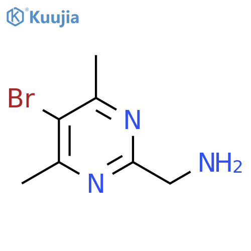 C-(5-Bromo-4,6-dimethyl-pyrimidin-2-yl)-methylamine structure