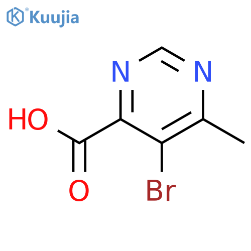 5-Bromo-6-methylpyrimidine-4-carboxylic acid structure