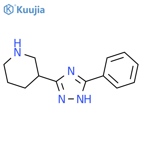 3-(3-Phenyl-1H-1,2,4-triazol-5-yl)piperidine hydrochloride structure