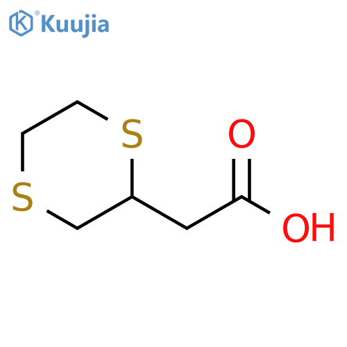 2-(1,4-dithian-2-yl)acetic acid structure