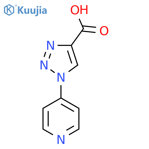 1-(pyridin-4-yl)-1H-1,2,3-triazole-4-carboxylic acid structure