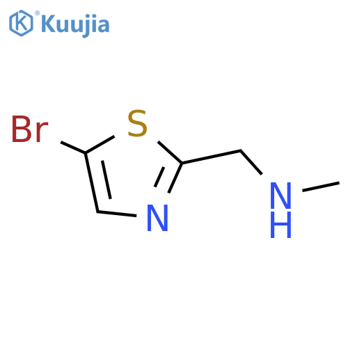 (5-bromo-1,3-thiazol-2-yl)methyl(methyl)amine structure