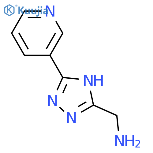 3-(pyridin-3-yl)-1H-1,2,4-triazol-5-ylmethanamine structure