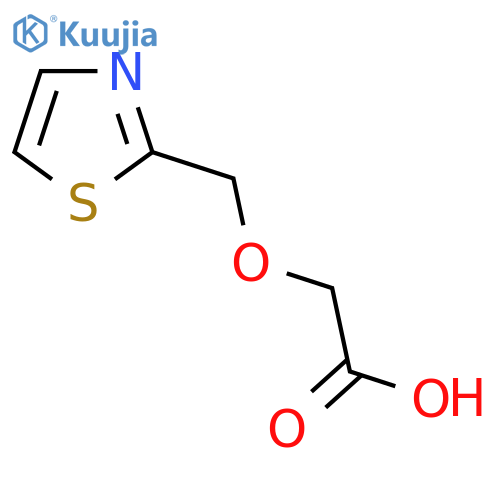 2-(1,3-thiazol-2-yl)methoxyacetic acid structure