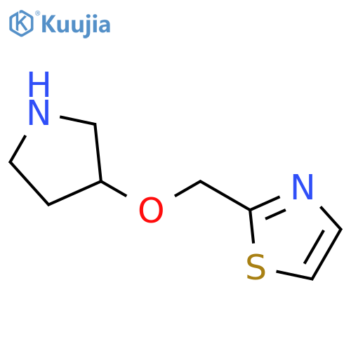 2-(pyrrolidin-3-yloxy)methyl-1,3-thiazole structure