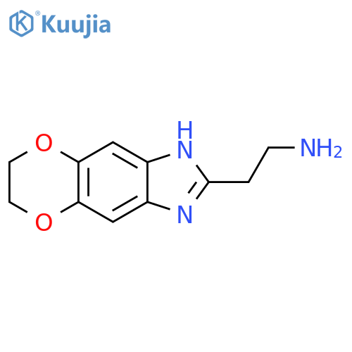 2-{10,13-dioxa-4,6-diazatricyclo7.4.0.0,3,7trideca-1(9),2,4,7-tetraen-5-yl}ethan-1-amine structure