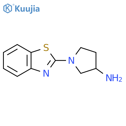 1-(benzodthiazol-2-yl)pyrrolidin-3-amine structure
