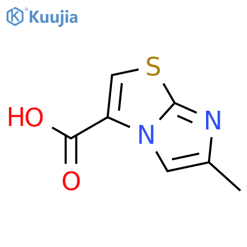6-Methylimidazo[2,1-b]thiazole-3-carboxylic acid structure
