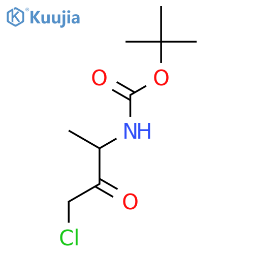 (S)-3-(Boc-amino)-1-chloro-2-butanone structure