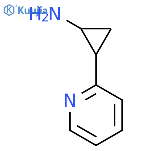2-(pyridin-2-yl)cyclopropan-1-amine structure