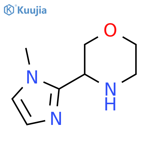 3-(1-methyl-1H-imidazol-2-yl)morpholine structure