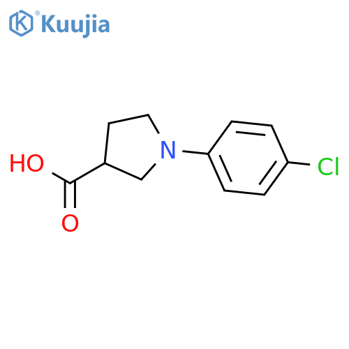 1-(4-Chlorophenyl)pyrrolidine-3-carboxylic acid structure