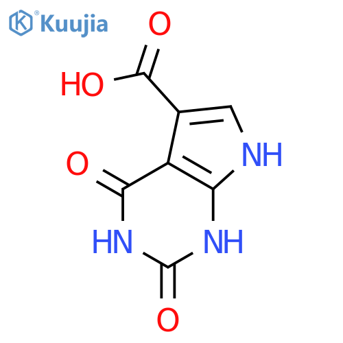 1H-Pyrrolo[2,3-d]pyrimidine-5-carboxylic  acid,  2,3,4,7-tetrahydro-2,4-dioxo- structure