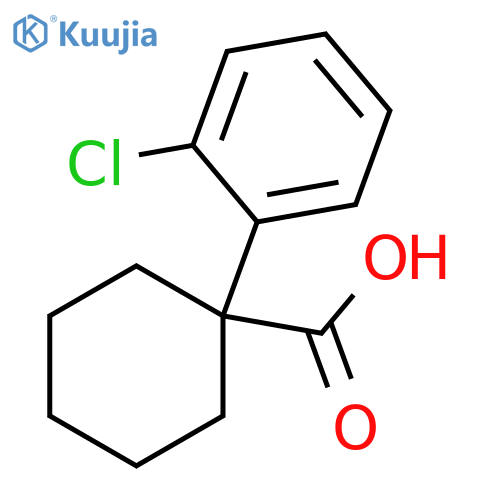 1-(2-chlorophenyl)cyclohexane-1-carboxylic acid structure