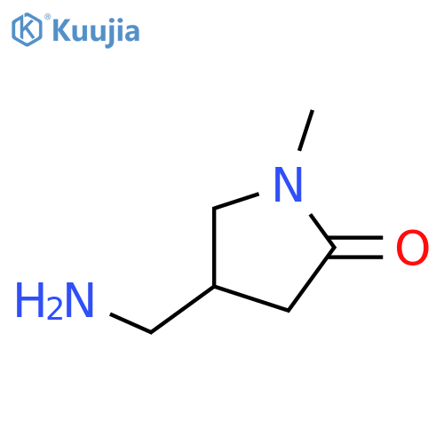 4-(aminomethyl)-1-methyl-pyrrolidin-2-one structure