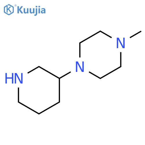 1-methyl-4-(piperidin-3-yl)piperazine structure