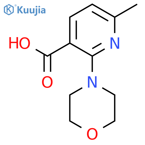 6-Methyl-2-morpholinonicotinic acid structure